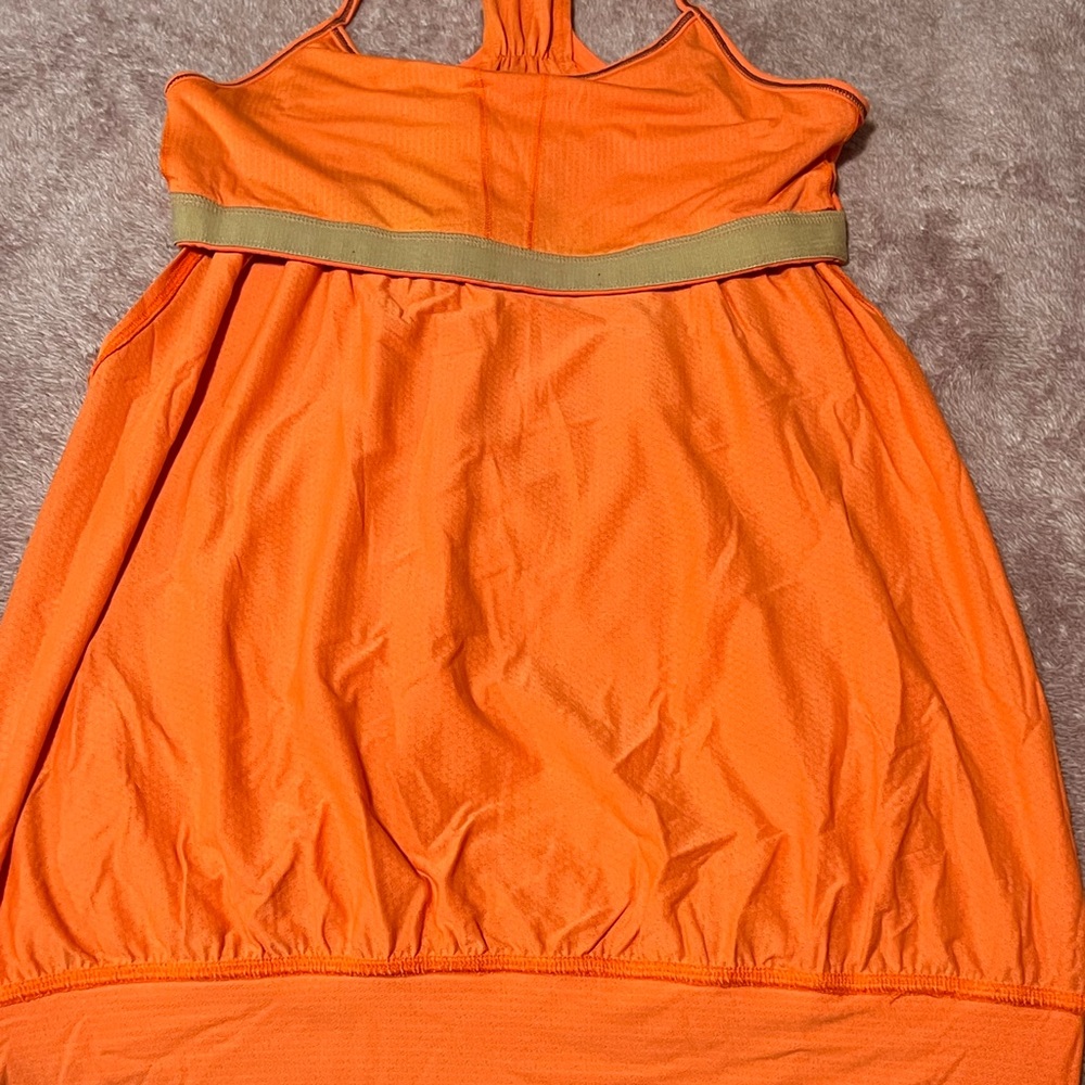 Lululemon Athletica Bright Orange Tank Dress - Picture 5 of 6